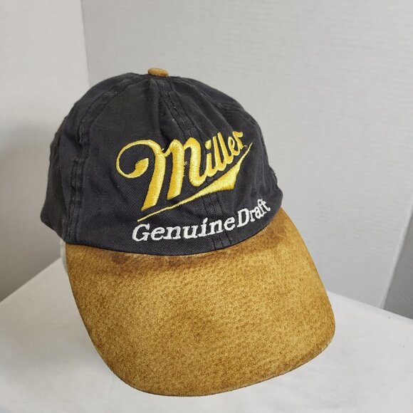 MILLER GEBUINE DRAFT Hat Strapback Baseball Vintage Cap Dad Trucker - Picture 1 of 13